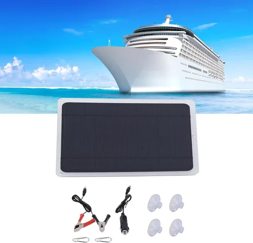 Miniatura 4 de 6W Solar Panel, Portable Solar Panel Charger, Waterproof Monocrystalline Module DIY Solar Panel Kit for Charging Car RV Boat Mobile Phone