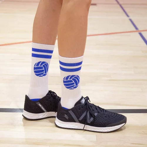 Miniatura 5 de ChalkTalkSPORTS Calcetines tejidos de voleibol a media pierna Pelota clásica Varios colores y tamaños