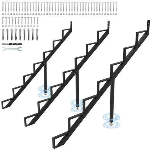 Miniatura 13 de Paquete de 3 elevadores de escalera de acero de 1 escalón, cuerda de escalera de metal resistente, cuerda de escalera de acero resistente