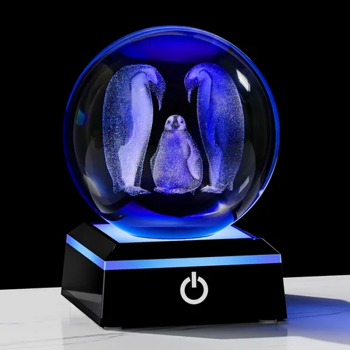 Miniatura 6 de Qianwei Lámpara de Medusa para Mujeres Bola de Cristal 3D 3.14'' - 80mm Láser Medusa Decoración de Vidrio Animales Lámpara Nocturna Regalos Figuras