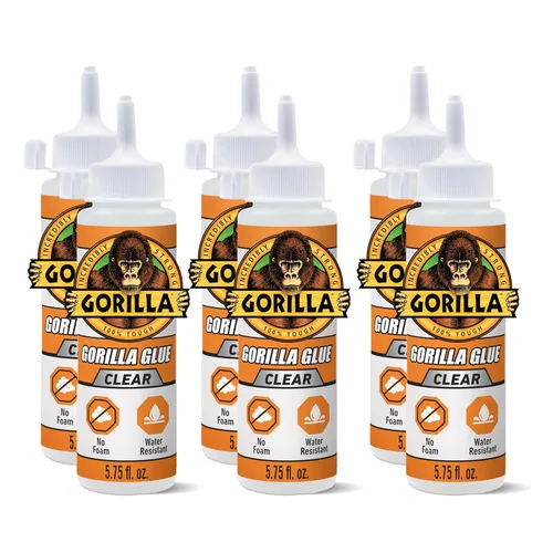 Miniatura 13 de Gorilla - Pegamento transparente, botella de 1.75 onzas (paquete de 1) - Cristal claro, para todo uso y resistente al agua
