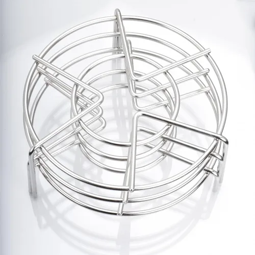 Estante de vapor Trivet de acero inoxidable Estante de vapor olla a presión eléctrica Soporte de estante de vapor de 6 pulgadas de diámetro, paquete
