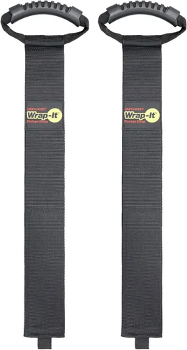 Miniatura 11 de Correas Wrap-It Storage de fácil transporte – 22 pulgadas (paquete de 2) – Correa de transporte de gancho y bucle de alta resistencia, colgador