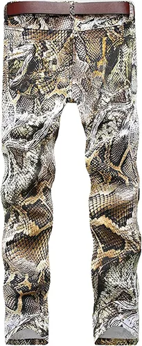 Miniatura 68 de Enrica Pantalones vaqueros estampados casuales para hombre
