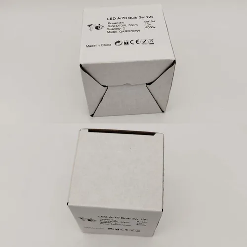 Miniatura 9 de QLEE Paquete de 2 LED Ar70 Reflector Luz 3W AC Dc 12v Ba15d Base 4000 K foco neutro equivalente a 25 W bombillas halógenas para interiores