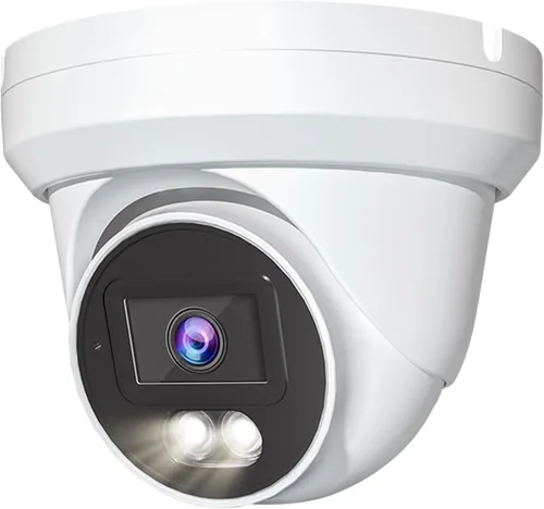 Marquis Cúpula de torreta HD TVI/CVI/AHD/CVI a todo color de 8MP 24/7 con cámara de seguridad CCTV Sony-Starvis, visión nocturna a color al aire