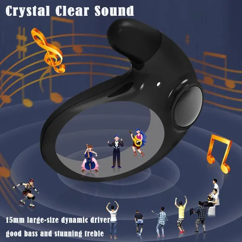 Miniatura 4 de Xmenha Auriculares ocultos para dormir de lado, pequeños y pequeños, invisibles, inalámbricos, Bluetooth, discretos, para el trabajo, invisibles