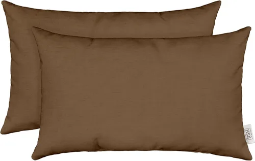 Miniatura 27 de RSH DECOR: Sunbrella - Juego de 4 almohadas lumbares, 20 x 12 pulgadas, tela de rendimiento resistente al agua y a la decoloración, fundas