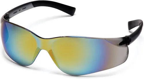 Pyramex Ztek Safety Glasses ANSI Z87+ Marco de espejo dorado/lente de espejo dorado