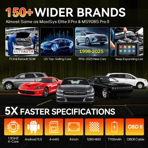 Miniatura 9 de Autel Escáner MaxiCheck MX900, 2026 Herramienta de escaneo bidireccional Igual que MK900 MK900BT, diagnóstico de todo el sistema, actualizado