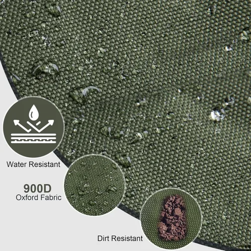 Miniatura 7 de Goture Mochila de pesca, mochila 900D resistente al agua con soportes para caña, bolsa de aparejos de pesca de gran tamaño de 58 L con bolsa cruzada