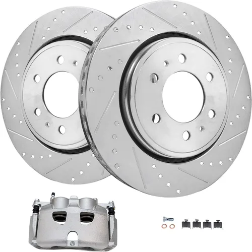 Miniatura 37 de Detroit Axle - Rotores de freno traseros para Volkswagen Beetle Jetta Golf SportWagen Audi A3 2010 2011 2012 2013 2014 2015 2016 2017 2018 2019