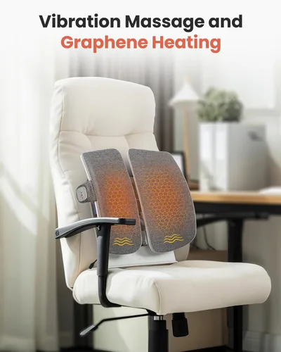 Miniatura 7 de COMFIER Soporte lumbar térmico y masajeador de cuello