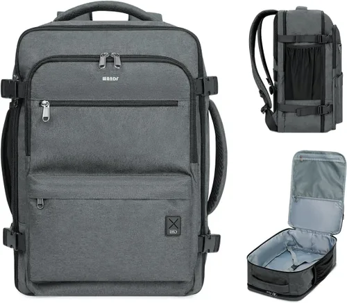 Miniatura 14 de WANDF Mochila de viaje para Spirit Airlines bolsa de artículos personales de 18 x 14 x 8 pulgadas con bolsillo húmedo, mochila para portátil de 17