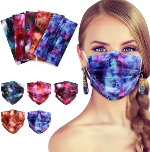 Miniatura 10 de 100 Piezas Mascarillas Faciales Desechables - Mascarillas de Seguridad Transpirables de 3 Capas, Mascarillas Desechables para Adultos Hombres Negro