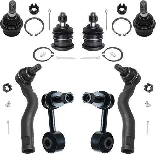 Miniatura 268 de Detroit Axle – Kit de suspensión delantera para Hyundai 2013-2018 Santa Fe 2 enlaces de barra de estabilizador 4 varillas de amarre interiores