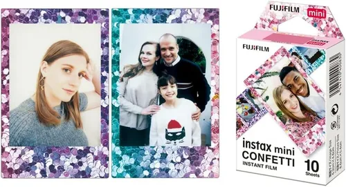 Miniatura 3 de Fujifilm Instax Confetti Mini película (10 exposiciones, paquete de 3) Fotos instantáneas vibrantes y coloridas, compatible con cámaras Fujifilm