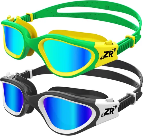 Miniatura 13 de ZIONOR Gafas de natación para niños, paquete de 2 gafas de natación polarizadas G1MINI para niñas/niños