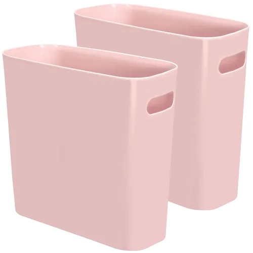 Miniatura 9 de Youngever Cubo de basura delgado de 1.5 galones, contenedor de basura de plástico, pequeño con asas para oficina en casa, sala de estar, sala