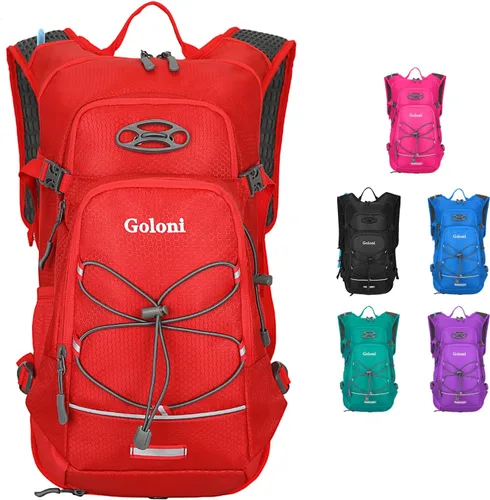 Miniatura 7 de Mochila de hidratación, mochila de senderismo ligera con vejiga de agua de 2 L, mochila de agua para ciclismo, correr, festival