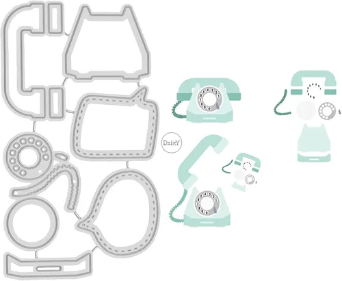 Miniatura 19 de DzIxY Bonitas notas de clip redondas troqueles de corte de metal para hacer tarjetas, juegos de troqueles de papel para grabar, álbum, plantillas 2