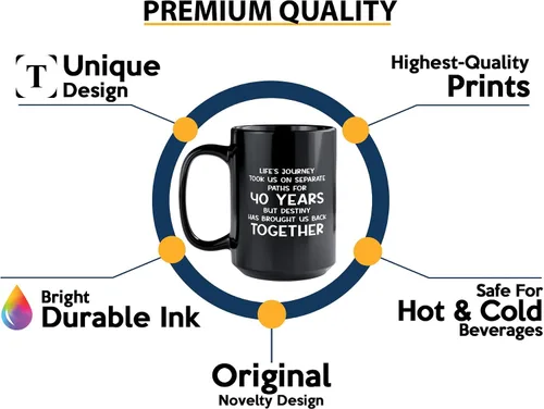Miniatura 3 de Wish You Lived Next Door - Taza de café de 15 onzas, color negro, para 40 años, regalos para ancianos y ancianos, regalo de amistad para niños