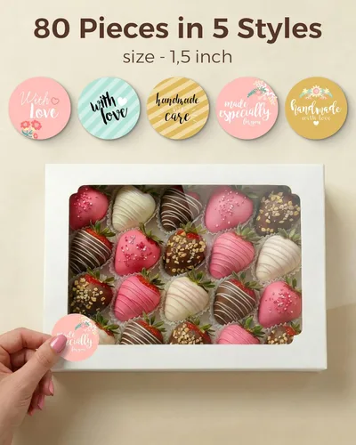 Miniatura 6 de 20 cajas de galletas con ventana de 12 x 8 x 2.5 pulgadas, cajas grandes de panadería, caja de regalo desplegable automática para postres, fresas