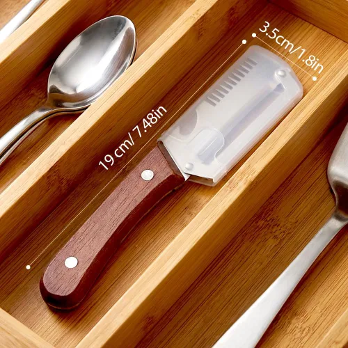 Miniatura 6 de Pelador de verduras multifuncional, cortador de verduras de acero inoxidable ultra afilado 3 en 1, triturador de frutas y abridor de botellas