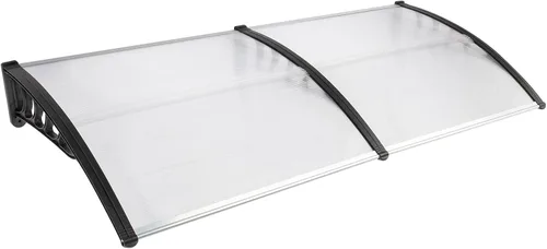 Miniatura 15 de 2 toldos para puerta de ventana de 40 x 40 pulgadas, toldo para exteriores, cubierta de policarbonato para puertas de entrada, toldo de entrada