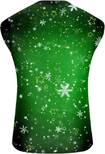 Miniatura 4 de Navidad Hombres Tank Tops Mangas Impresión Cuello Redondo Camiseta Chalecos Camisas Vacaciones Túnica Sueltas Ropa