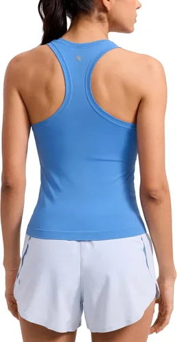 Miniatura 8 de CRZ YOGA - Camisetas sin mangas con espalda cruzada para mujer - Camisetas atléticas para gimnasio, para correr, sin mangas, transpirables