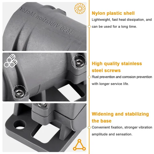Miniatura 4 de JIAWANSHUN Motor de Vibración DC24V, Motor Rotativo de Tamiz de 3800RPM para Cama de Masaje, con Adaptador de Velocidad Ajustable y Control Remoto