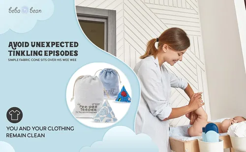 Miniatura 4 de Tipi de algodón lavable que protegen la orina de los niños durante los cambios de pañales. Es un gran regalo adicional para un baby shower gracias a