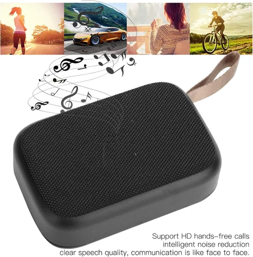 Miniatura 3 de Altavoz Bluetooth4.2, subwoofer estéreo de sonido de alta fidelidad, reproductor de música portátil USB, con radio FM, llamadas de manos, para Negro