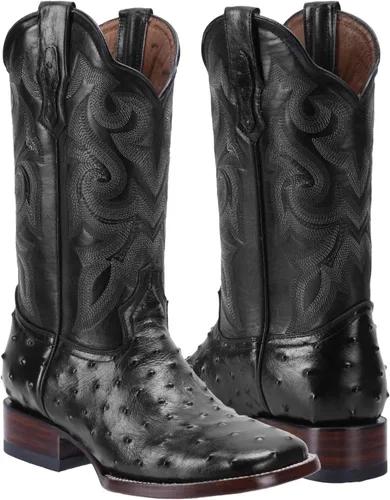 Miniatura 3 de Joe Boots Western Boots Para Hombre Avestruz Print Cuero 701