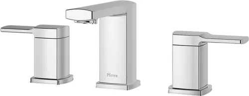 Miniatura 9 de Pfister Deckard LG49DAPB - Grifo de lavabo de baño, 8 pulgadas de ancho, 2 asas, 3 agujeros, acabado negro mate, LG49DAPB Mate negro