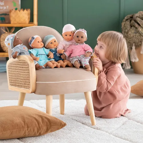 Miniatura 14 de Corolle Bébé Calin Maud - Muñeca bebé niño suave de 12" con aroma a vainilla, atuendo azul y ojos para dormir para niñas de 18 meses en adelante
