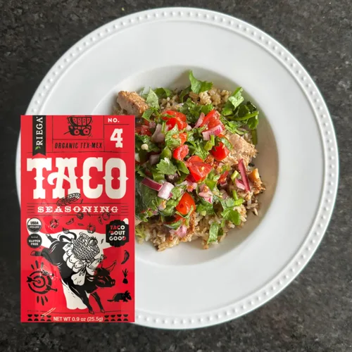 Miniatura 6 de Riega Condimento orgánico para tacos, mezcla de especias Perfect Tex Mex para martes de tacos y chile, 0.9 onzas (paquete de 8)