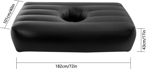 Miniatura 9 de Colchón BBL de 72 x 40 x 17 pulgadas con agujero para después de la cirugía para dormir, cama brasileña de recuperación posterior a la cirugía