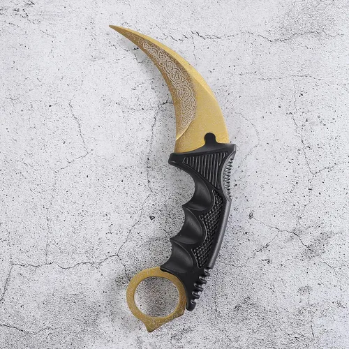 Miniatura 4 de Karambit - Cuchillo táctico de hoja fija, 2 piezas de acero inoxidable para caza al aire libre con funda y cable, adecuado para senderismo
