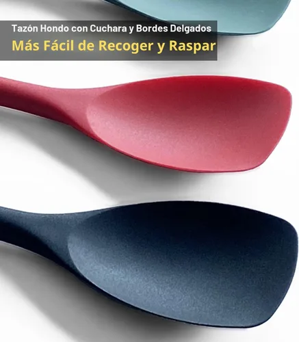 Miniatura 3 de Juego de espátulas de silicona mejorado, Vovoly espátulas de goma resistentes al calor, rascadores flexibles antiadherentes sin costuras para Juego