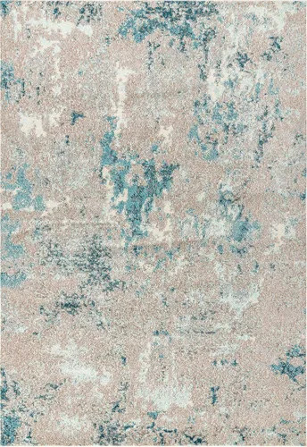 Miniatura 10 de JONATHAN Y CTP103A-3 Alfombra contemporánea POP moderna abstracta vintage desvanecida para interiores, estilo bohemio, fácil de limpiar, alto Azul