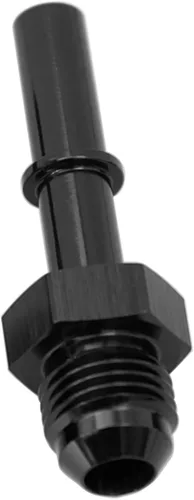 Miniatura 13 de KRD PERFORAMANCE 3/8 SAE Conexión rápida a 6AN Macho Push On EFI Manguera de línea de combustible de 90 grados Adaptador de montaje Conector