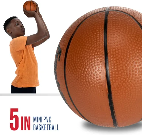Miniatura 3 de Franklin Sports NCAA - Aro de baloncesto sobre la puerta, aro de baloncesto para interiores con baloncesto para niños, mini aro para dormitorio +