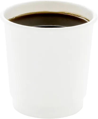 Miniatura 68 de Restaurantware Tazas de café de papel de 4 onzas, 25 tazas de papel desechables de doble pared, a prueba de fugas, reciclables, tazas calientes