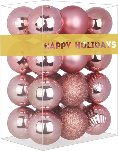 Miniatura 97 de Bolas de Navidad Grandes de 3.2" en Azul Bebé - Adornos para Árbol de Navidad, Bolas Colgantes Inastillables para Cumpleaños, Halloween, Boda