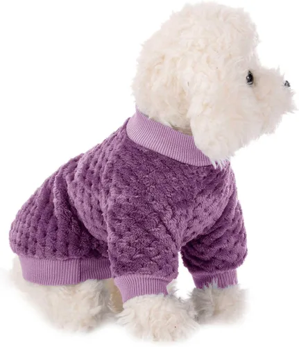 Miniatura 5 de Suéter para perro, paquete de 2 o 3 suéteres para perros pequeños, medianos o gatos, ropa cálida y suave de franela para perros, niña o niño