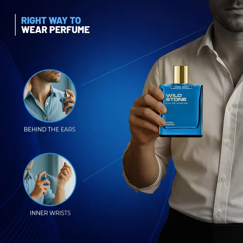 Miniatura 4 de Wild Stone Hydra Energy EDP Perfume Premium para Hombre, 100 ml Eau De Parfum de Larga Duración Fragancias Refrescantes para el Hombre Moderno