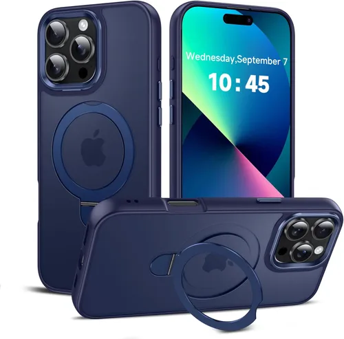 Miniatura 53 de LeYi para iPhone-13 Funda/iPhone-14 Fundas: con soporte para MagSafe i Phone 13Funda con anillo magnético iPhone14 iPhone13 Cubierta Funda para Negro