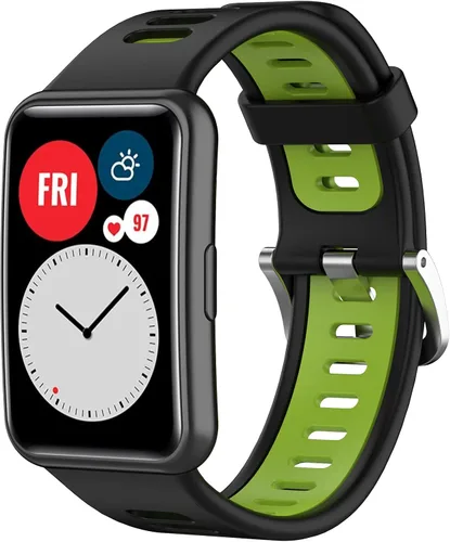 Miniatura 10 de BabyValley Compatible con Huawei Watch Fit Special Edition B39 Smart Watch, correa ajustable de dos tonos de repuesto transpirable para Huawei Watch